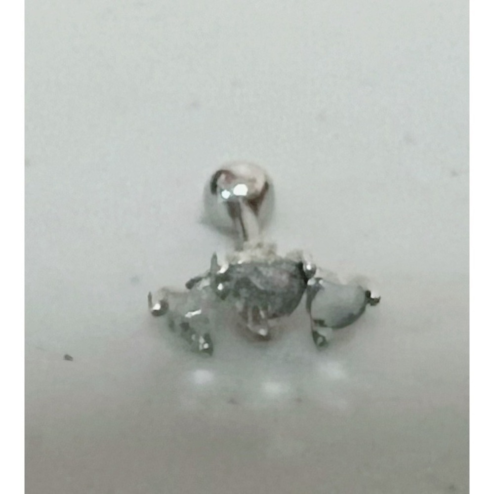 Silver Diamond Heart Trio Helix Tragus Earring Stud Post Body Jewelry #Silver View 3